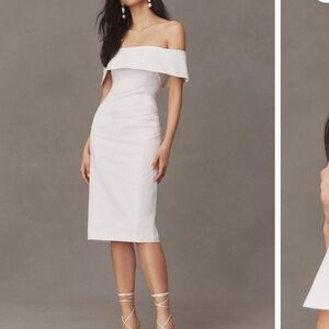 BHLDN Ingrid Off-the-shoulder midi Dress